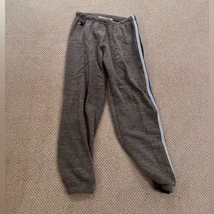 Aviator nation grey blue stripe sweatpants